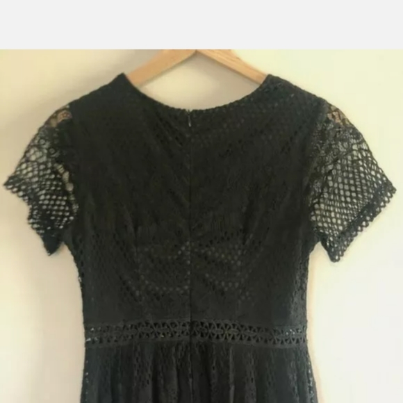 Altar'd State Maxi Dress,Black lace Large - Picture 14 of 14